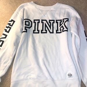 Women’s White PINK crewneck